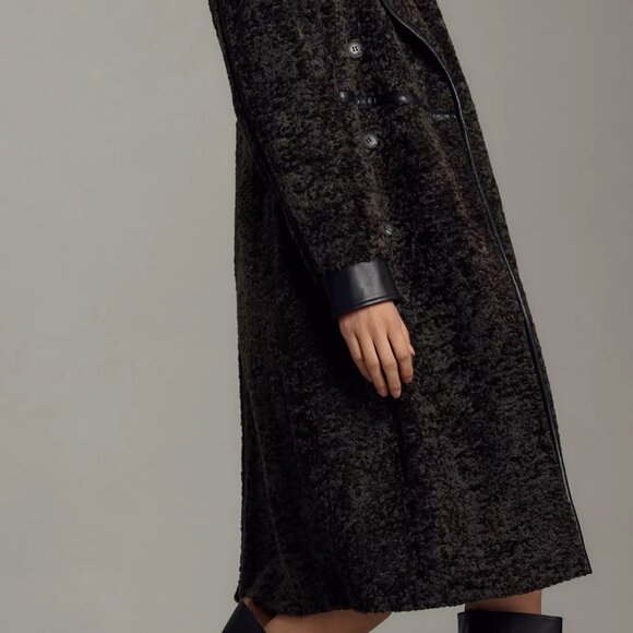Anthropologie Avec Les Filles Tailored Sherpa Teddy Coat Jacket - Picture 5 of 15